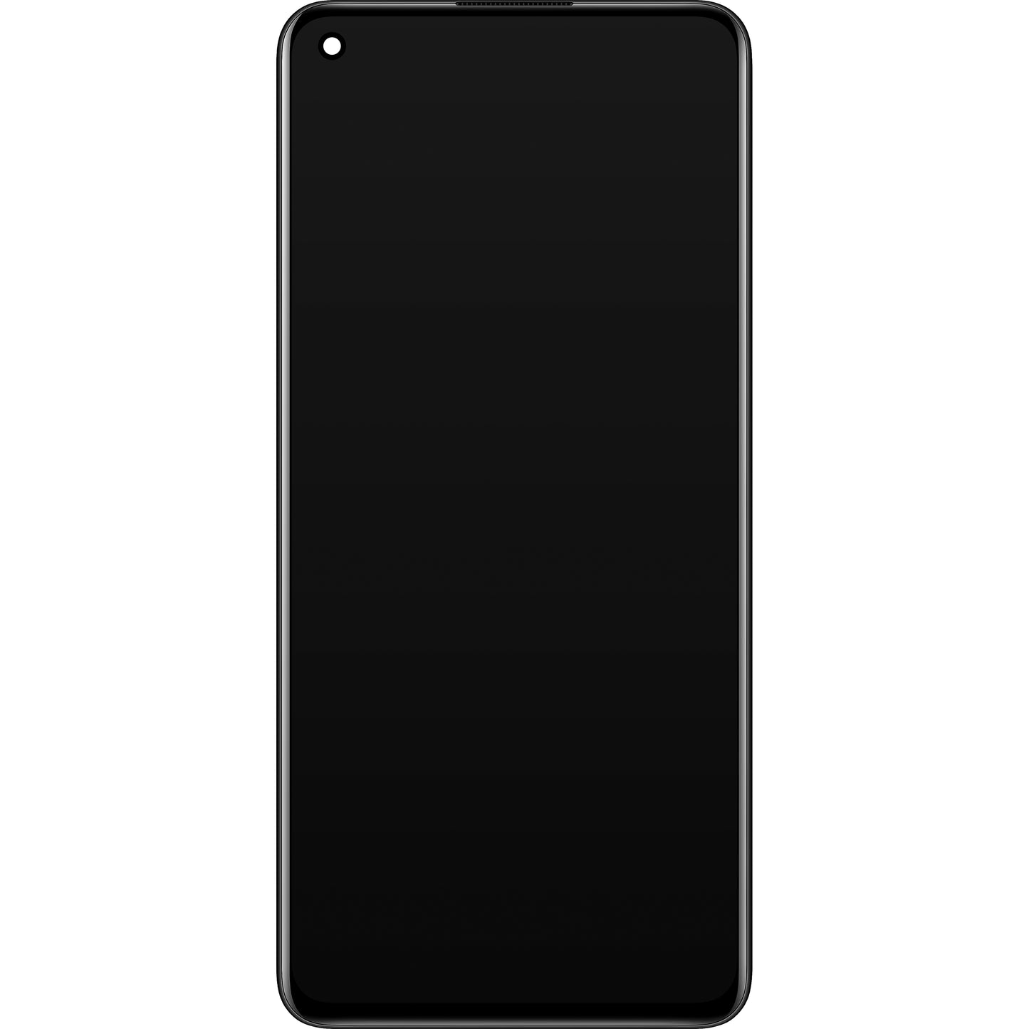 Realme GT2 érintőképernyős kijelző, kerettel, fekete, szervizcsomag 4909345