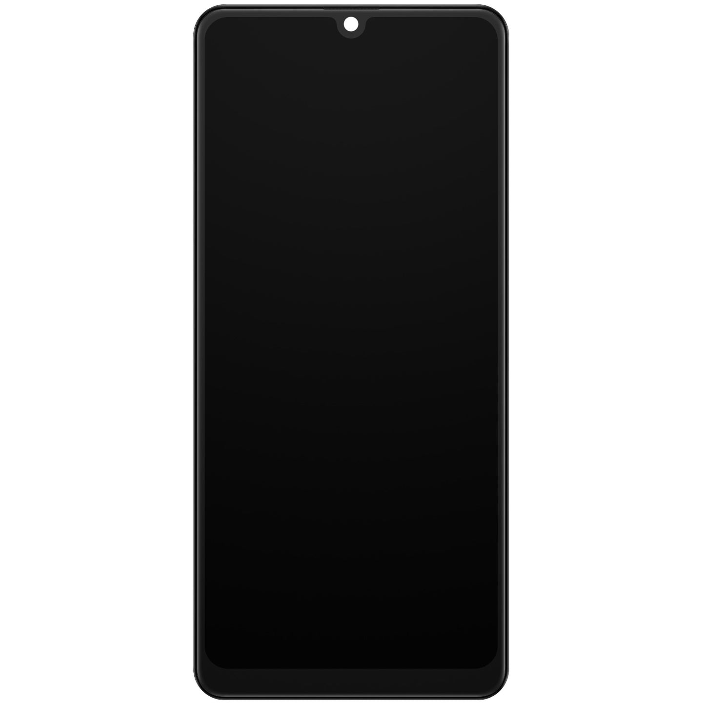 Érintőképernyős kijelző Samsung Galaxy A31 A315, kerettel, fekete, szervizcsomag GH82-2276761A