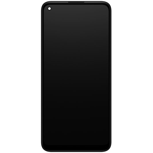 Samsung Galaxy A11 A115 érintőképernyős kijelző, kerettel, fekete, Service Pack GH81-18760A