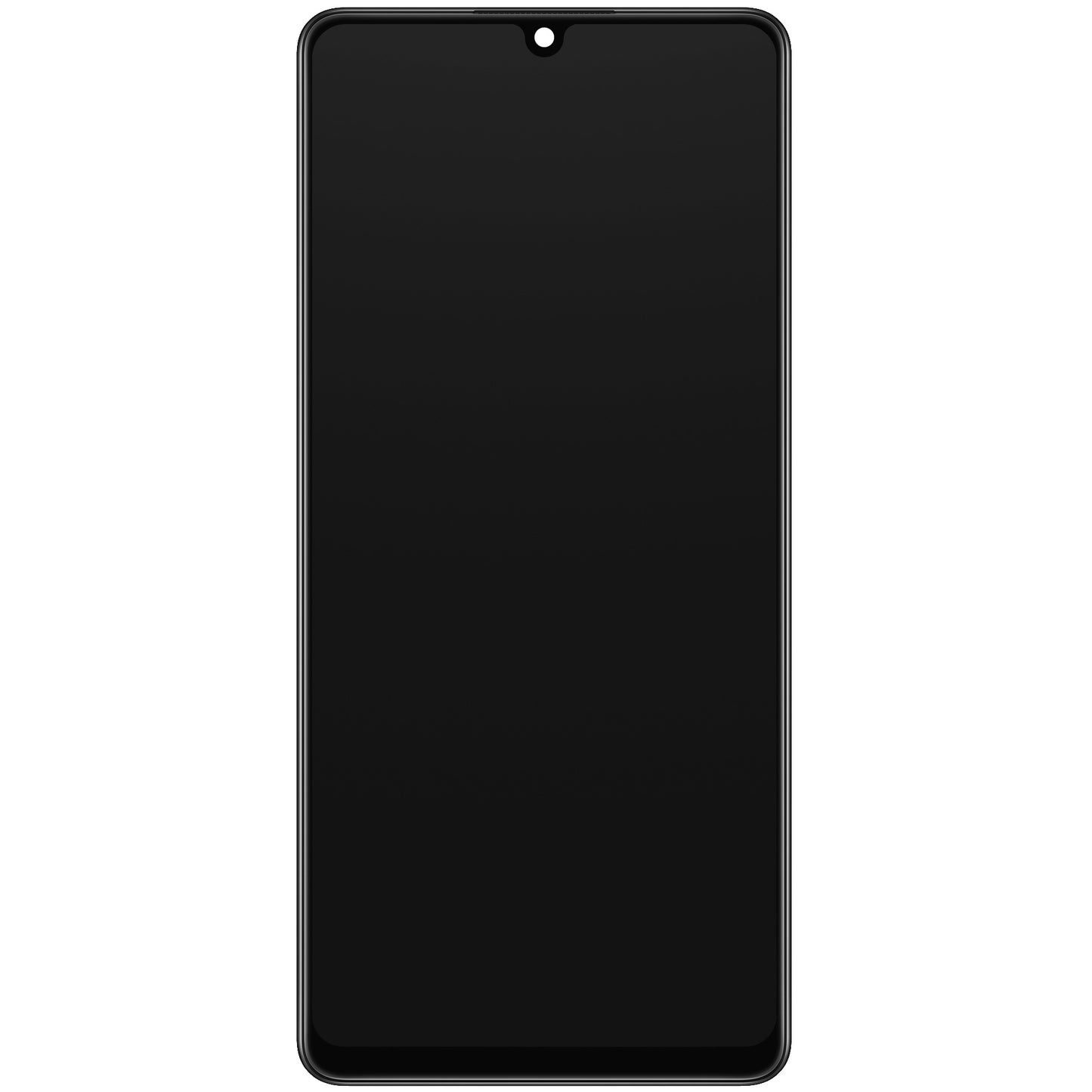 Érintőképernyős kijelző Samsung Galaxy A42 5G A426, kerettel, fekete, szervizcsomag GH82-24375A