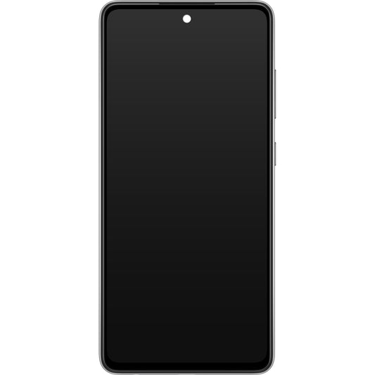 Samsung Galaxy Galaxy A52 5G A526 / A52 A525 érintőképernyős kijelző, kerettel, fekete, szervizcsomag GH82-25524A