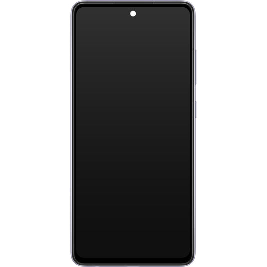 Samsung Galaxy Galaxy A52 5G A526 / A52 A525 érintőképernyős kijelző kerettel, lila, szervizcsomag GH82-25524C