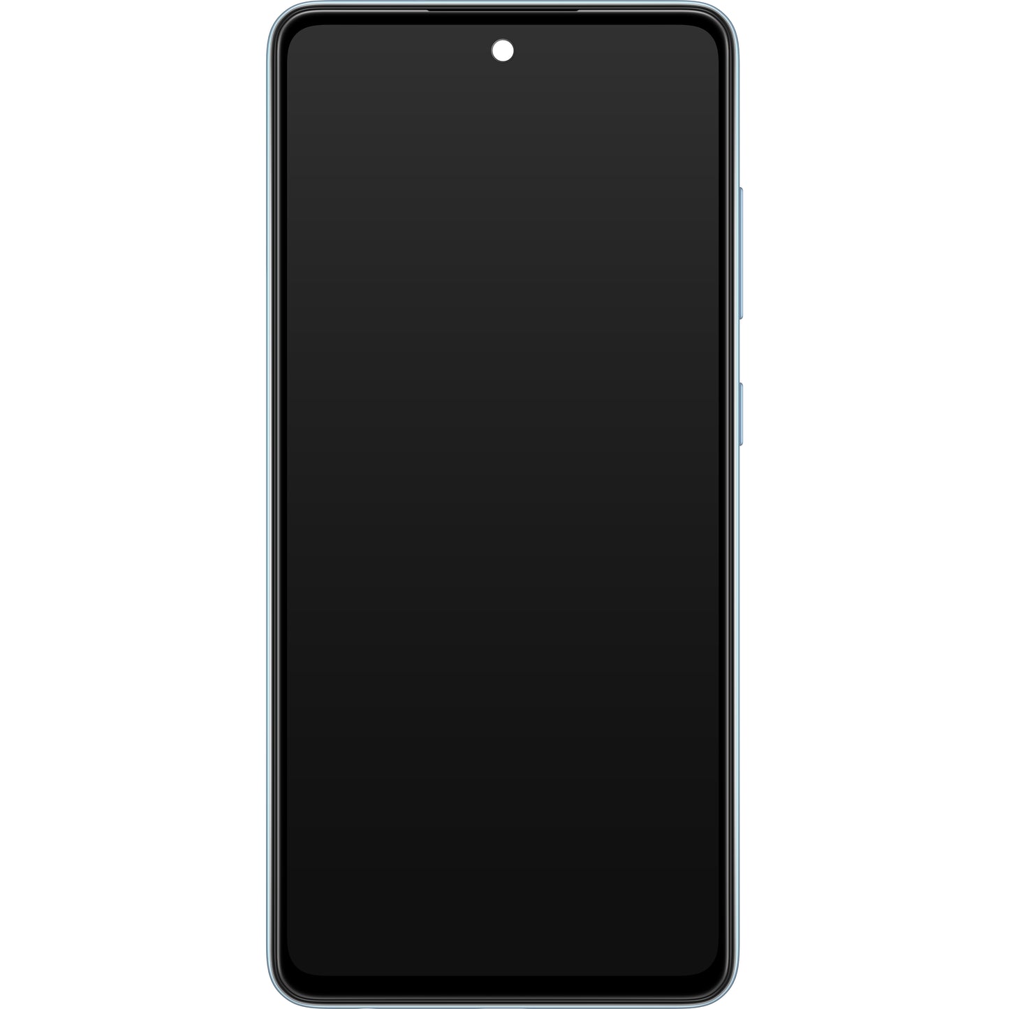 Érintőképernyős kijelző Samsung Galaxy A52 5G A526 / A52 A525, kerettel, kék, szervizcsomag GH82-25524B