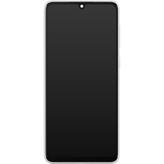 Érintőképernyős kijelző Samsung Galaxy A33 5G A336, kerettel, fehér, szervizcsomag GH82-28143B