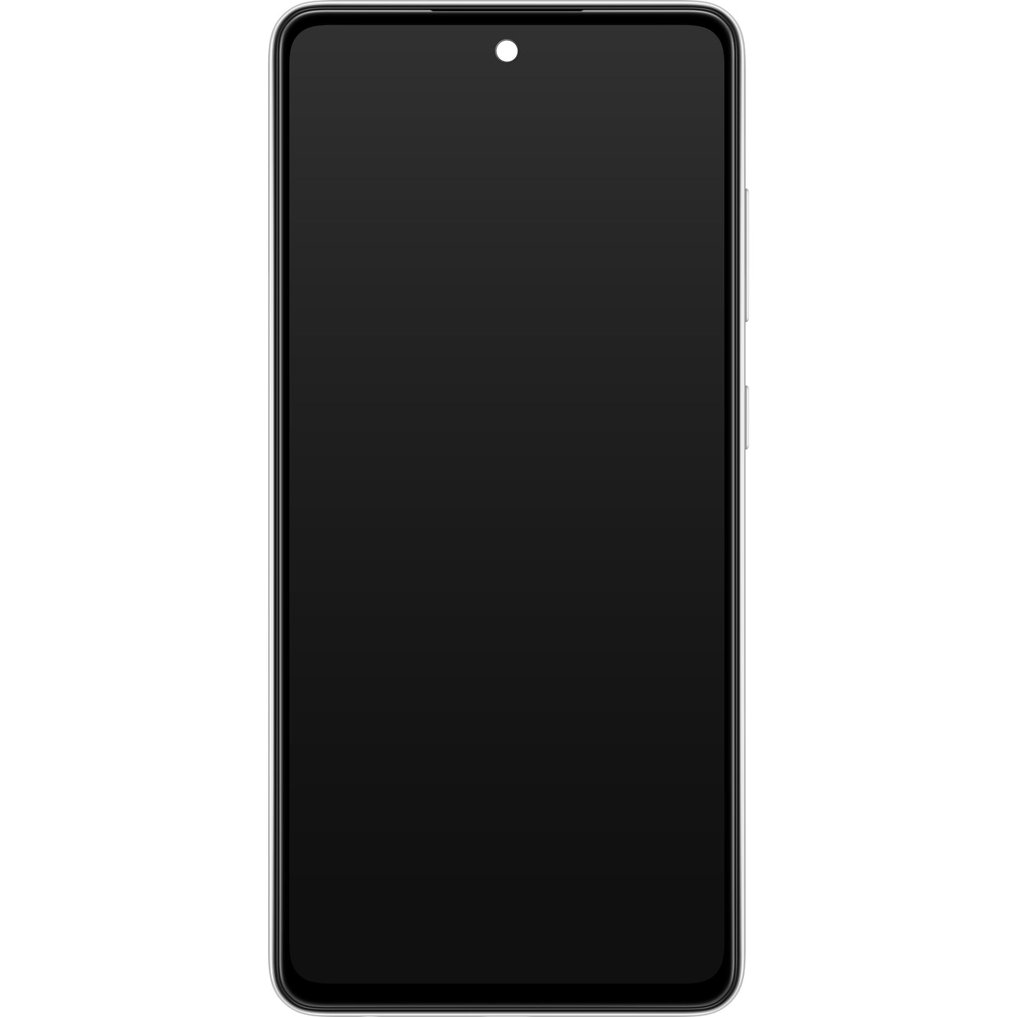 Samsung Galaxy Galaxy A52 5G A526 / A52 A525 érintőképernyős kijelző, kerettel, fehér, szervizcsomag GH82-25754D