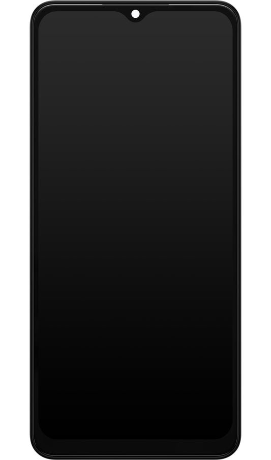 Érintőképernyős kijelző Samsung Galaxy A13 5G A136, kerettel, fekete, szervizcsomag GH82-29077A