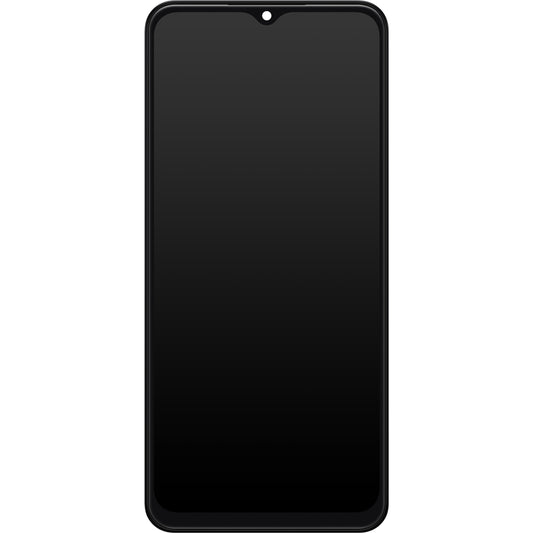 Érintőképernyős kijelző Samsung Galaxy A13 A137, kerettel, fekete, szervizcsomag GH82-29228A