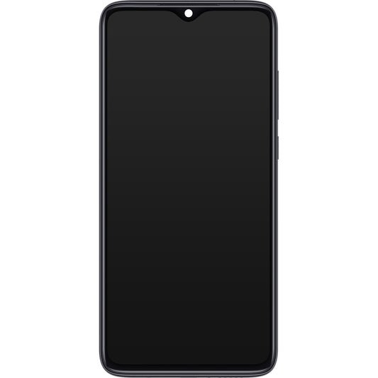 Xiaomi Redmi Note 8 Pro érintőképernyős kijelző, kerettel, fekete, szervizcsomag 56000500G700