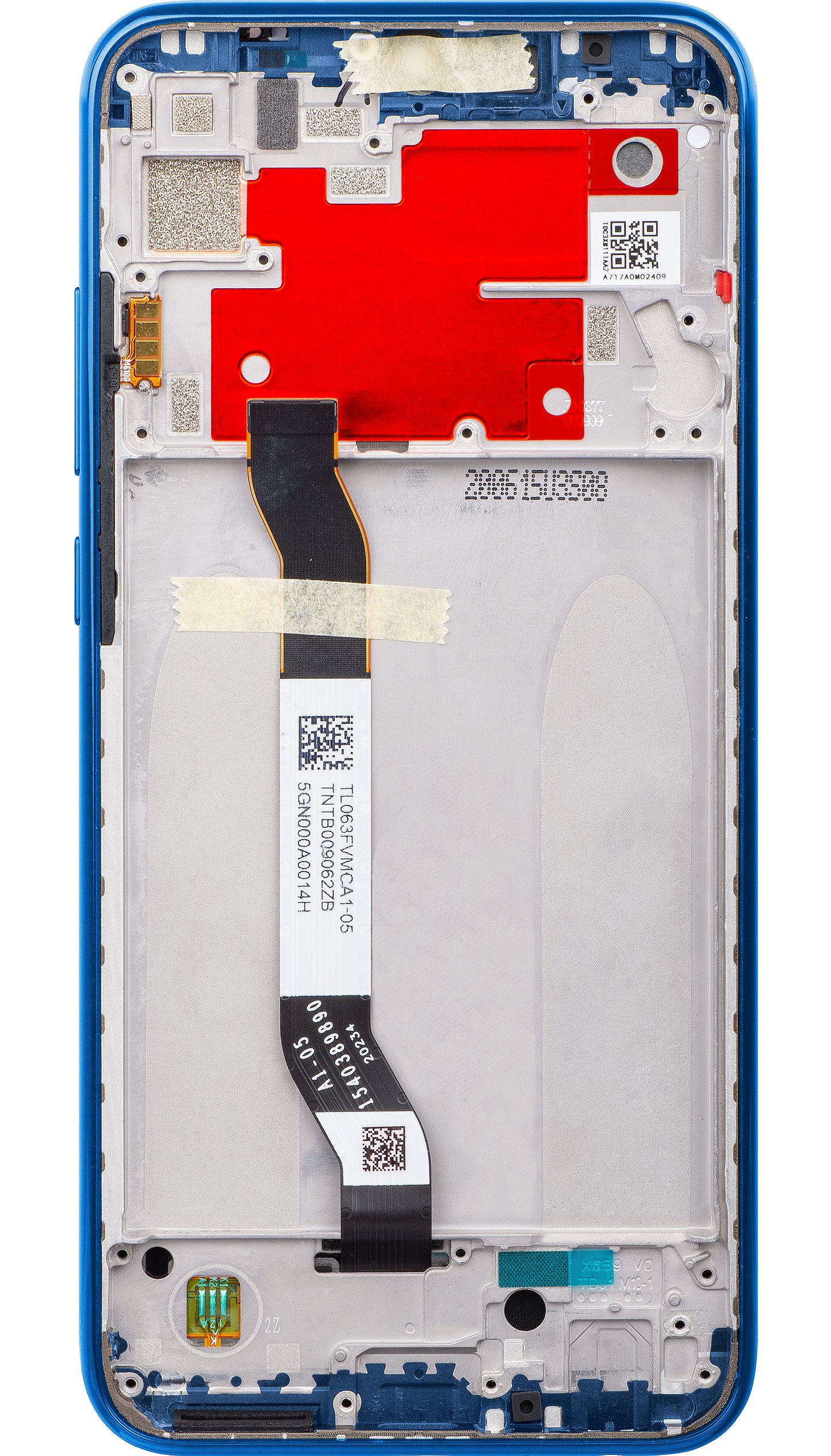 Xiaomi Redmi Note 8T kijelző érintőképernyővel, kerettel, kék, Service Pack 5600030C3X00