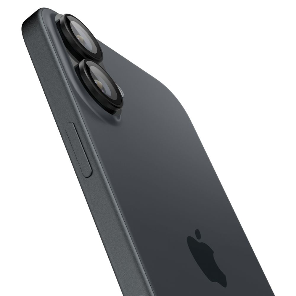 Spigen EZ FIT hátlapi kamera védőfólia Apple iPhone 16 Plus / 16, üvegvédelem, 2 darabos készlet, fekete AGL07921 AGL07921 AGL07921
