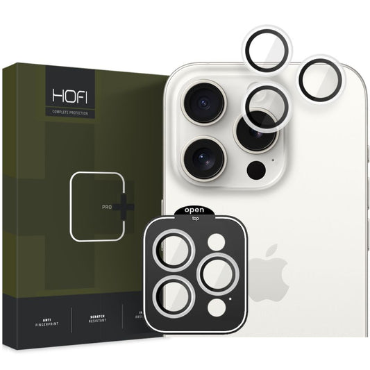 HOFI CamRing PRO+ kamera hátlapi védőfólia Apple iPhone 15 Pro Max / 15 Pro készülékhez, üvegvédelemmel