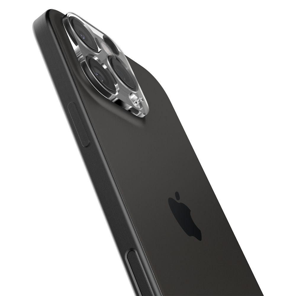 Spigen GlastR Optik hátsó kamera védőfólia Apple iPhone 16 Pro Max-hez, Edzett üveg, 2 darabos készlet, Átlátszó AGL05761
