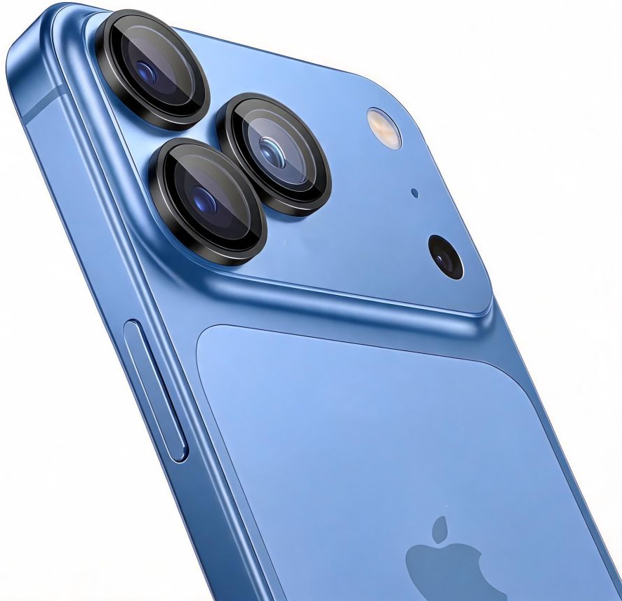 Tech-Protect CamRing Fit+ hátlapi kamera védőfólia Apple iPhone 18 Pro / 18 Pro Max készülékhez, edzett üveg, fekete