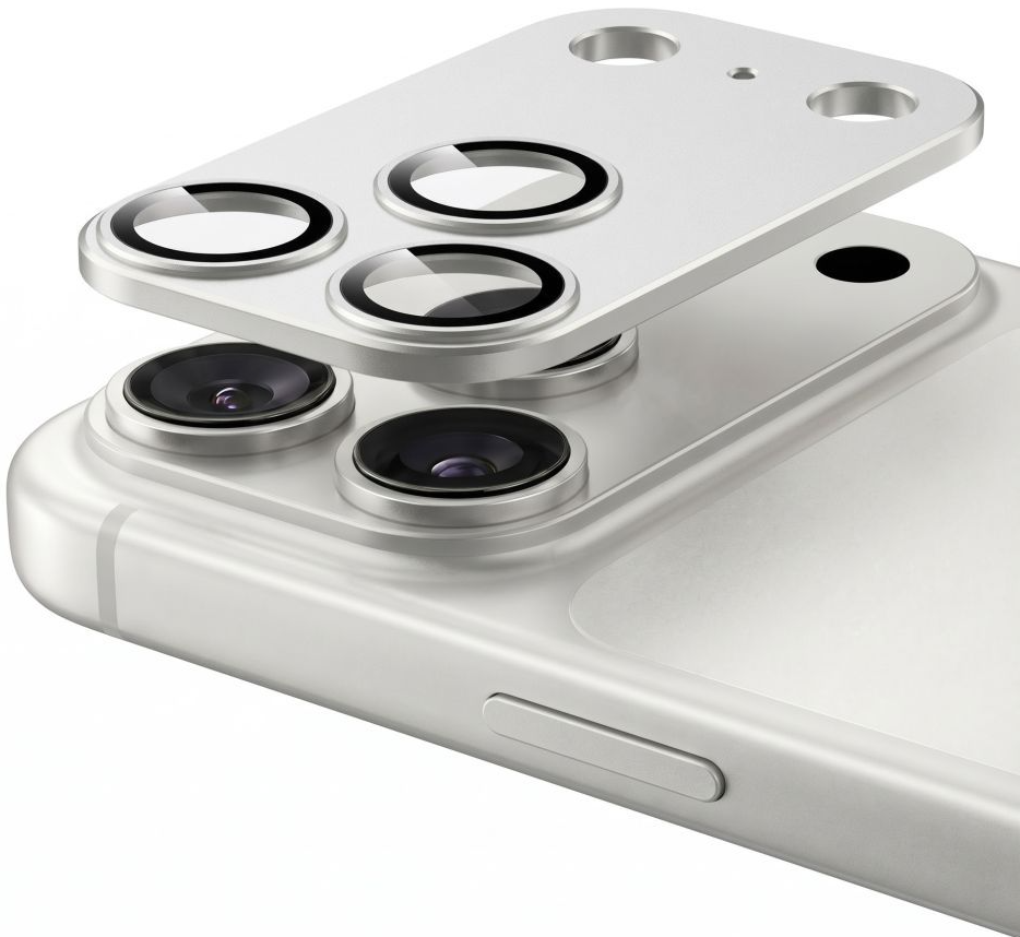 Tech-Protect CamFull Fit+ hátlapi kamera védőfólia Apple iPhone 18 Pro-hoz, edzett üveg, ezüst