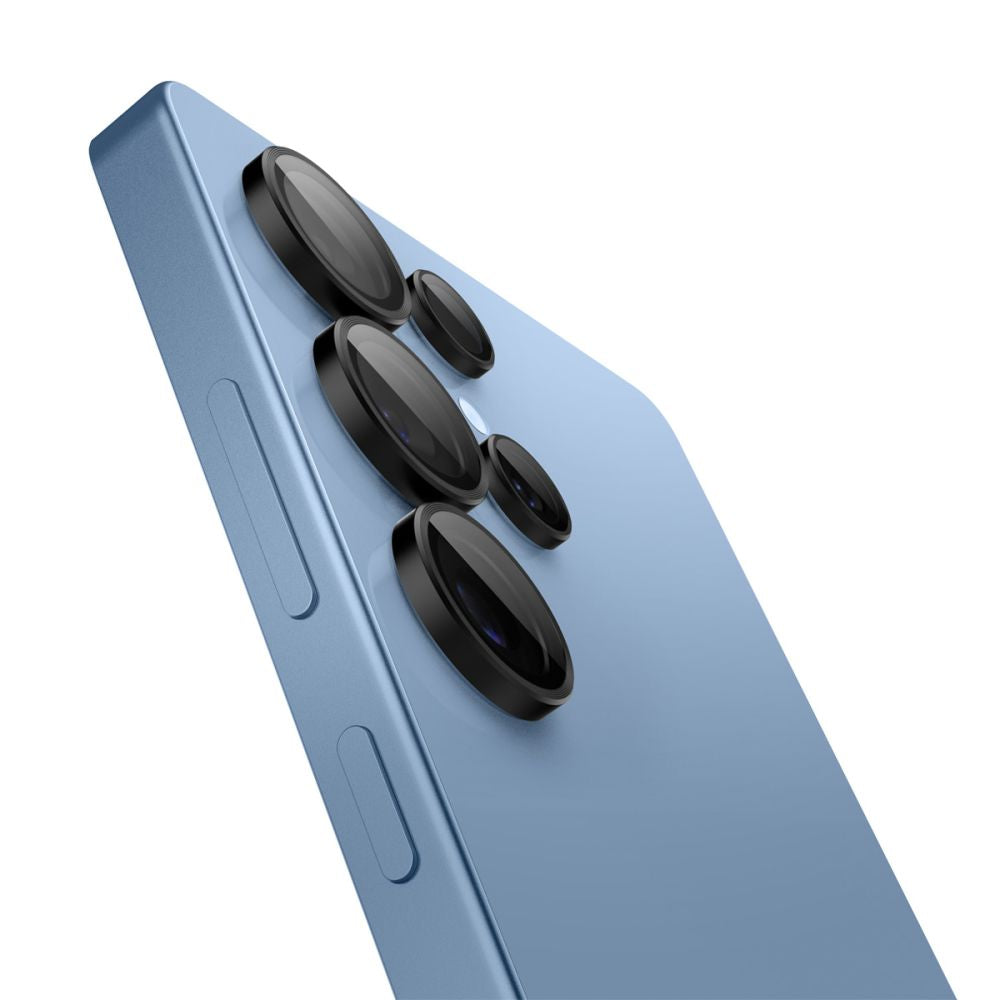 Hátsó kamera védőfólia Spigen GlastR EZ FIT Optik Pro HD Samsung Galaxy S25 Ultra S938-hez, Edzett üveg, 2 darabos készlet, Fekete