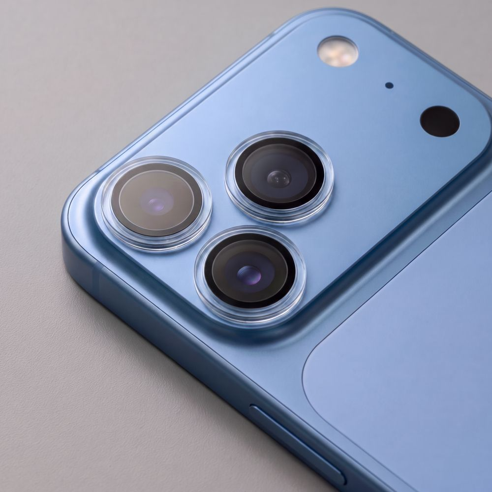Tech-Protect CamRing Fit+ hátlapi kamera védőfólia Apple iPhone 18 Pro / 18 Pro Max készülékhez, edzett üveg, átlátszó