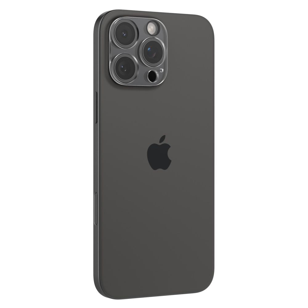 Spigen GlastR Optik hátsó kamera védőfólia Apple iPhone 16 Pro Max-hez, Edzett üveg, 2 darabos készlet, Átlátszó AGL05761