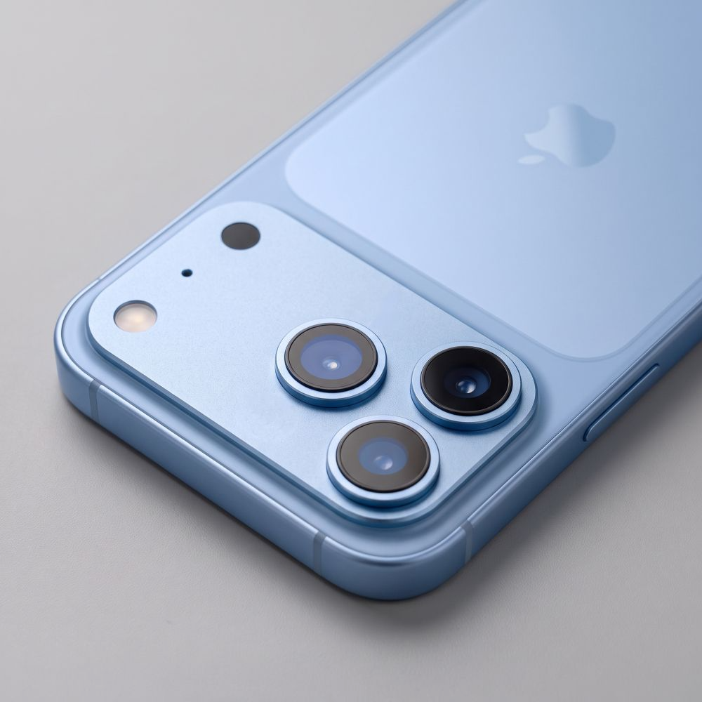 Tech-Protect CamFull Fit+ hátlapi kameravédő fólia Apple iPhone 18 Pro Max készülékhez, edzett üveg, világoskék