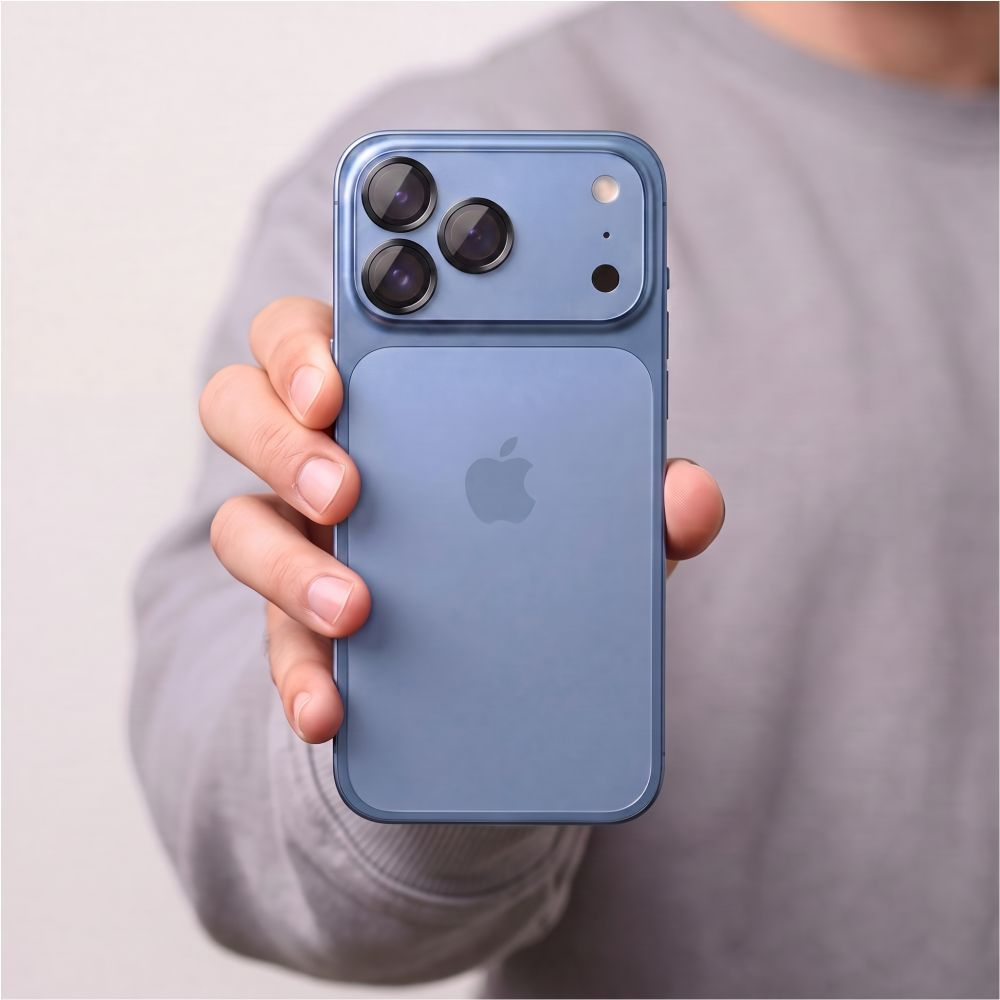 Tech-Protect CamRing Fit+ hátlapi kamera védőfólia Apple iPhone 18 Pro / 18 Pro Max készülékhez, edzett üveg, fekete