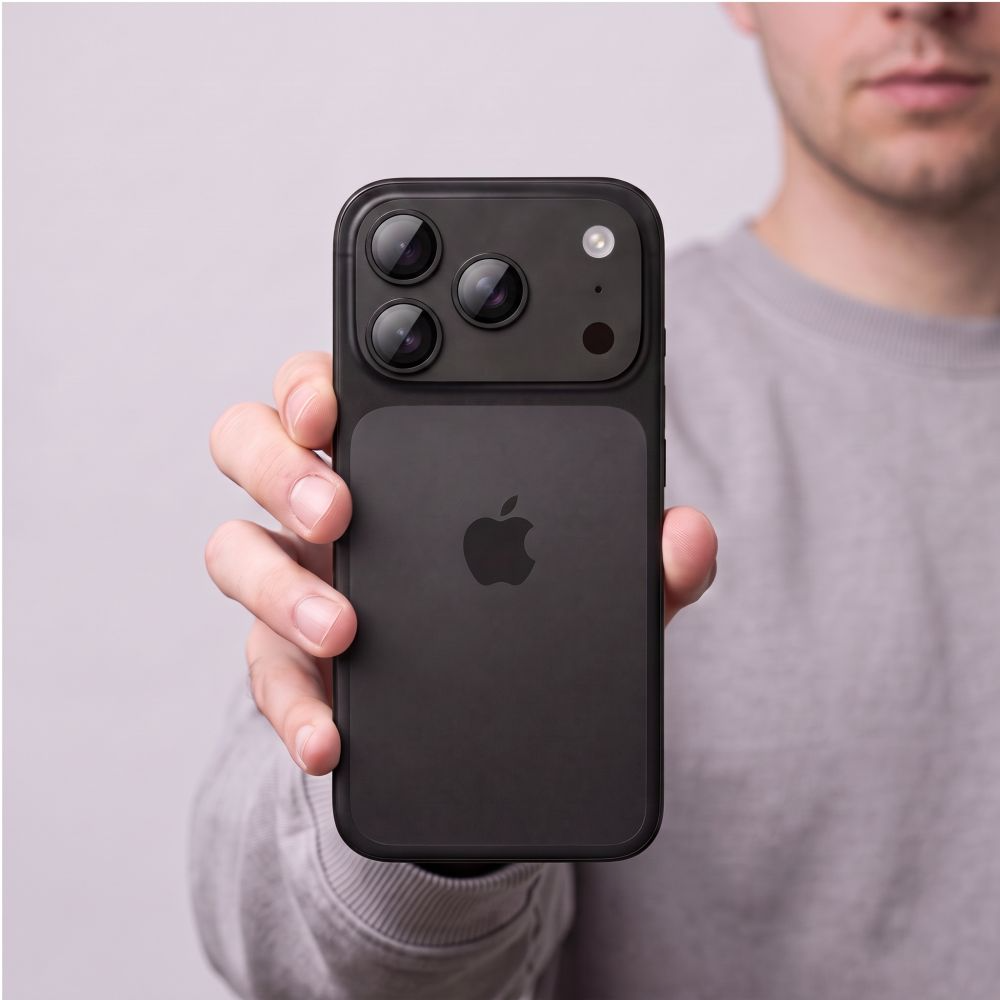 Tech-Protect CamFull Fit+ hátlapi kamera védőfólia Apple iPhone 18 Pro-hoz, edzett üveg, fekete