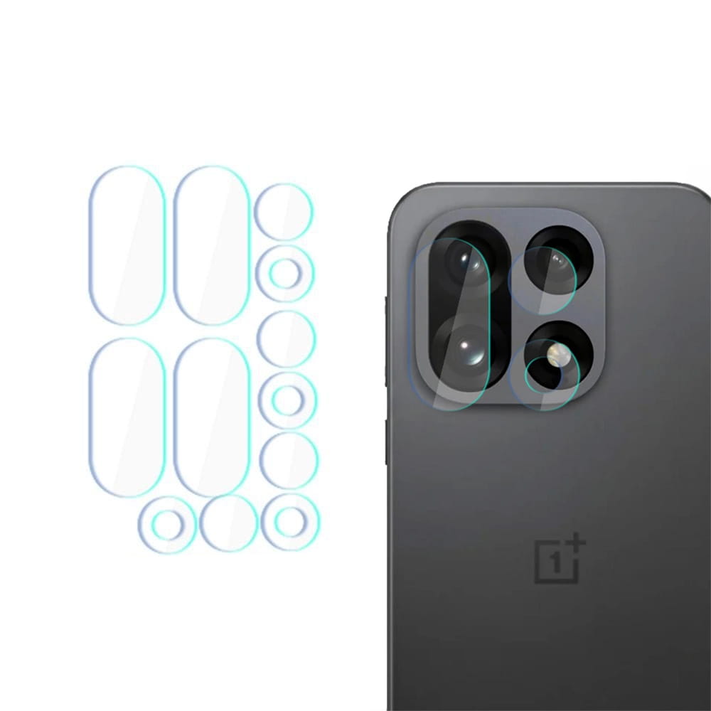 Hátsó kamera védőfólia 3MK Protection OnePlus 15-höz, Edzett üveg, 4 darabos készlet, Átlátszó