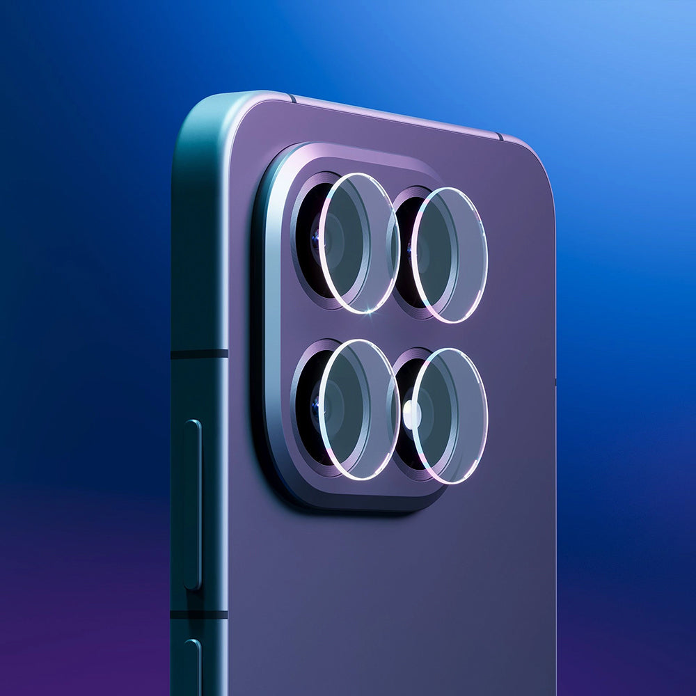 Hátsó kamera védőfólia 3MK Protection Oppo Find X9 Pro-hoz, Edzett üveg, 4 darabos készlet, Átlátszó