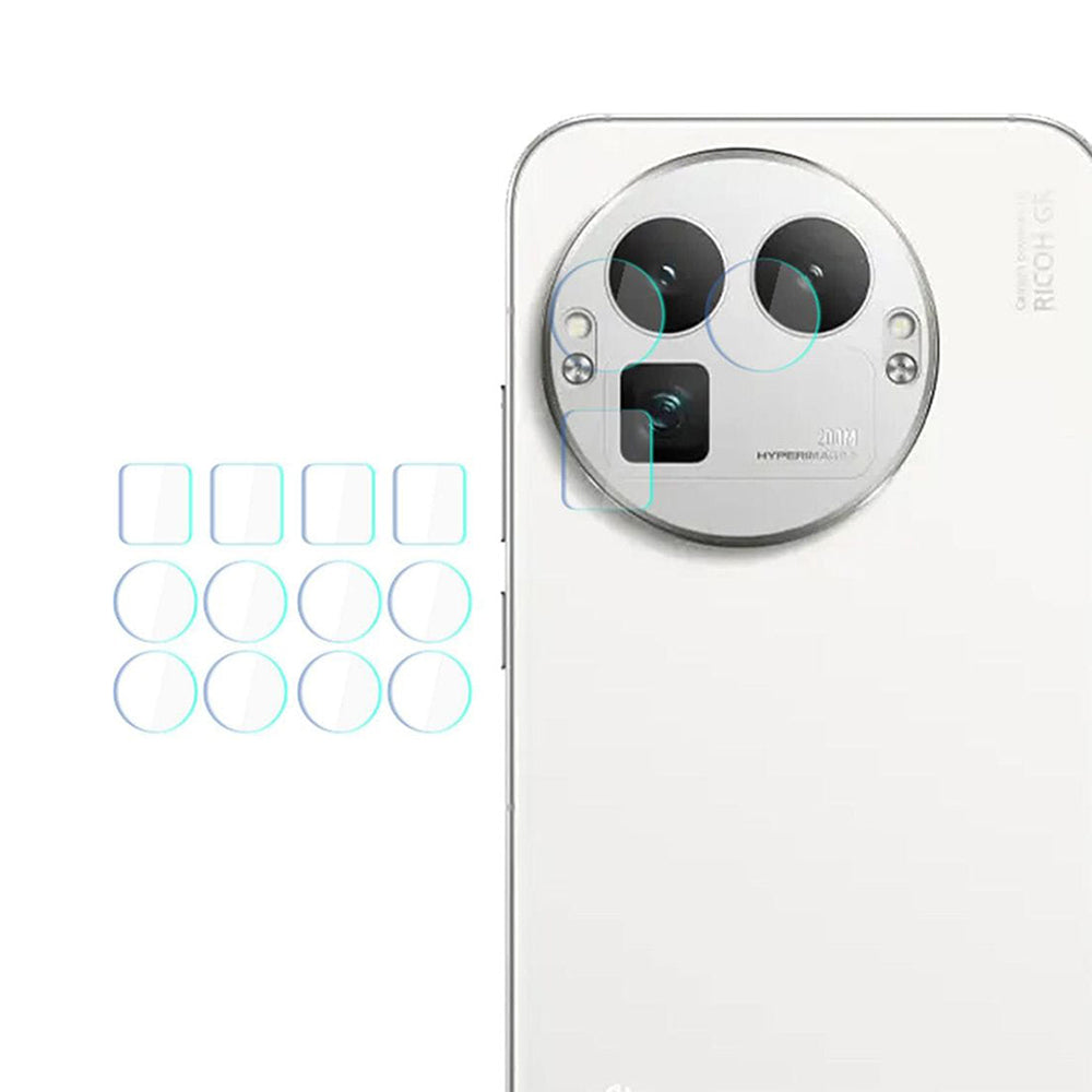 Hátsó kamera védőfólia 3MK Protection Realme GT 8 Pro-hoz, Edzett üveg, 4 darabos készlet, Átlátszó
