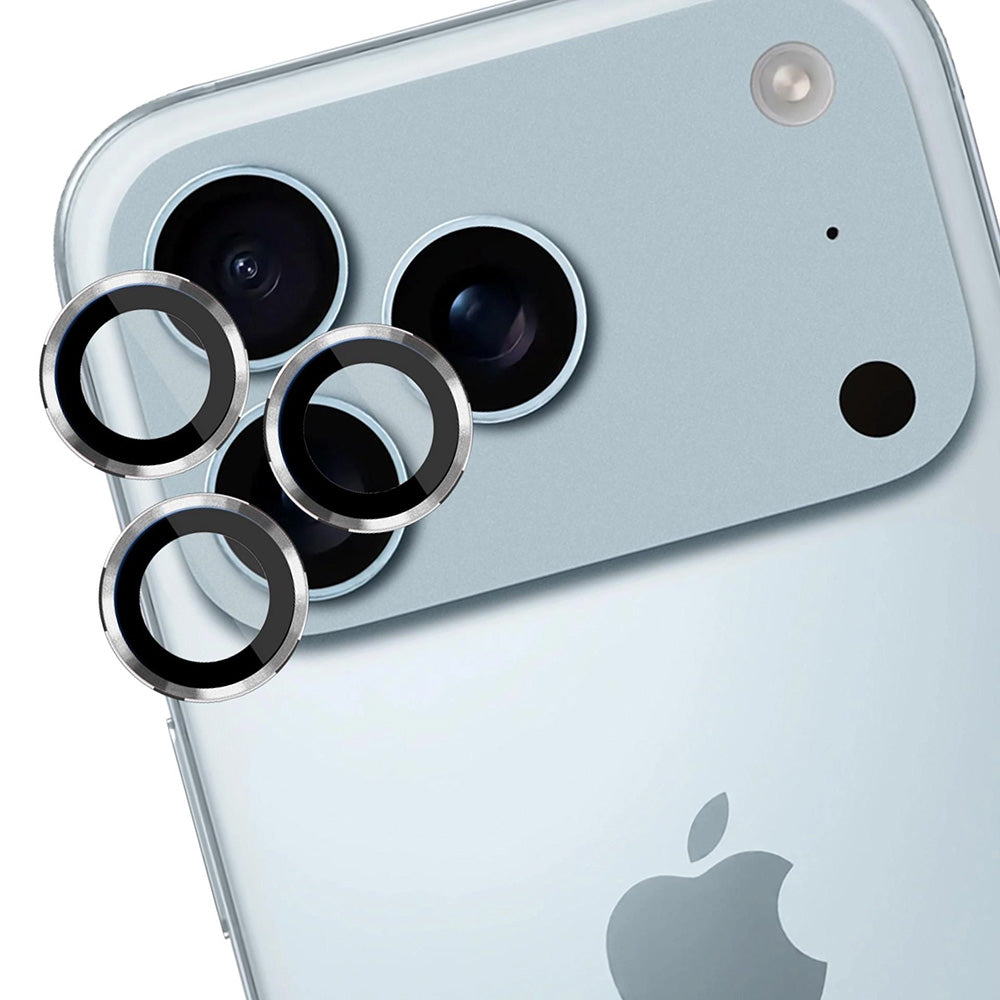 Hátsó kamera védőfólia 3MK Protection Pro Apple iPhone 17 Pro Max / 17 Pro készülékhez, Edzett üveg, Ezüst