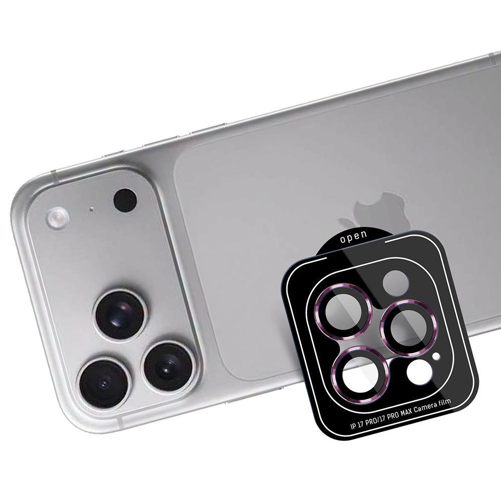 3MK Protection Pro hátlapi kamera védőfólia Apple iPhone 18 Pro / 18 Pro Max készülékhez, edzett üveg, bordó