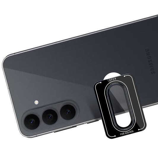 3MK Protection Pro hátlapi kamera védőfólia Samsung Galaxy S26 FE S741-hez, edzett üveg, fekete