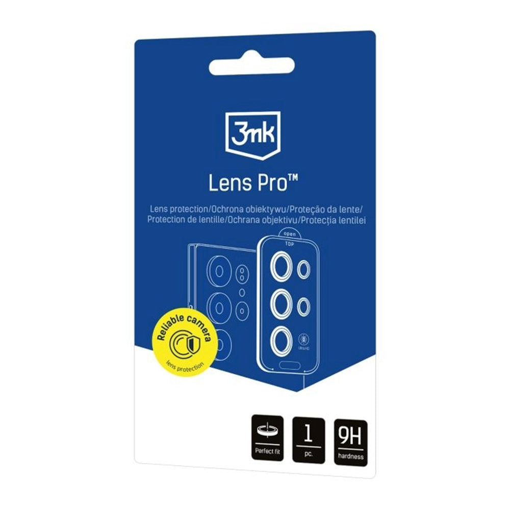 Hátsó kamera védőfólia 3MK Protection Pro Samsung Galaxy S26 S942-hez, Edzett üveg, Fekete