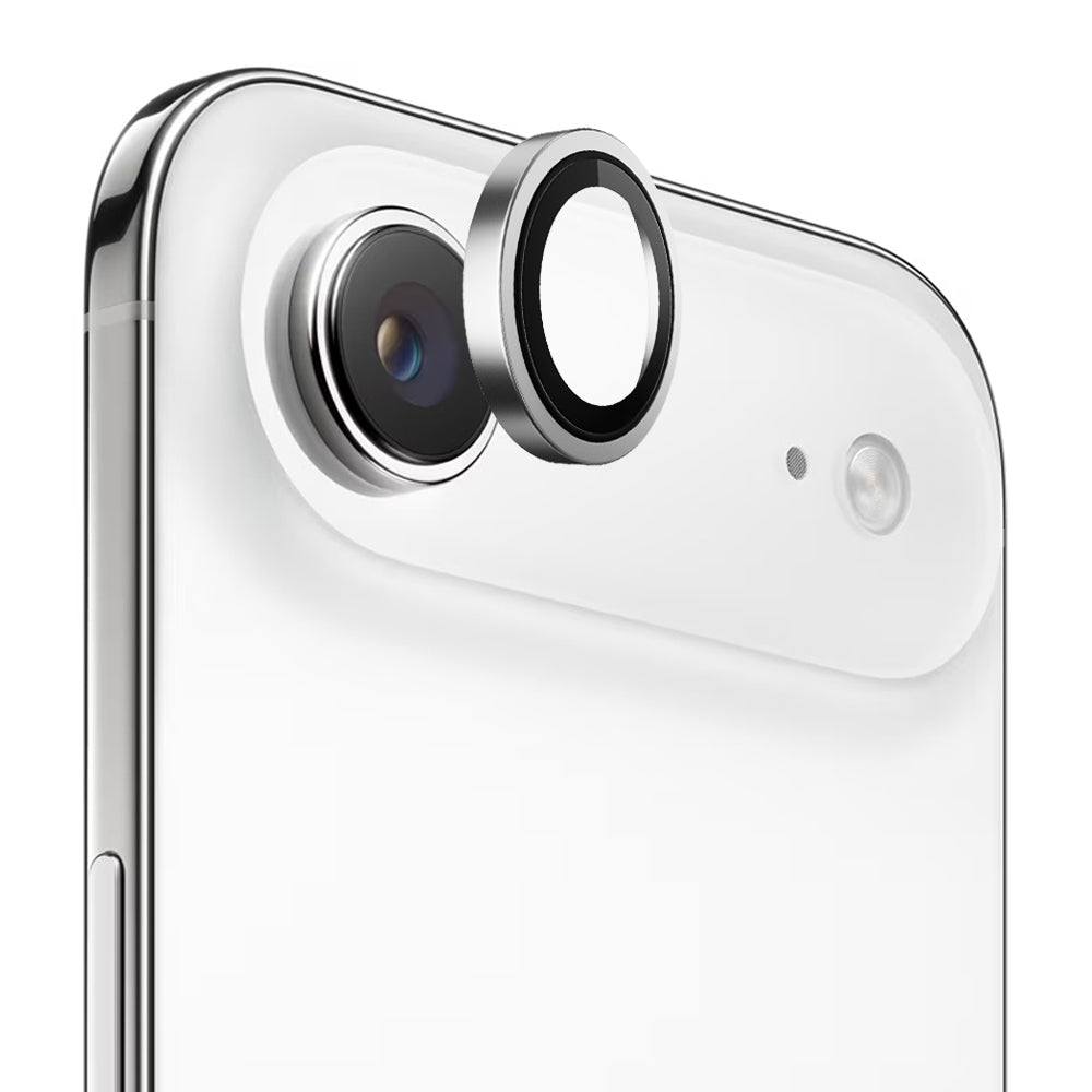 Blueo Metal Frame hátsó kamera védőfólia Apple iPhone 17 Air-hez, Edzett üveg, Ezüst