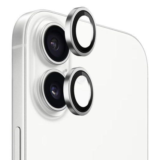 Blueo Metal Frame hátsó kamera védőfólia Apple iPhone 17-hez, Edzett üveg, Ezüst