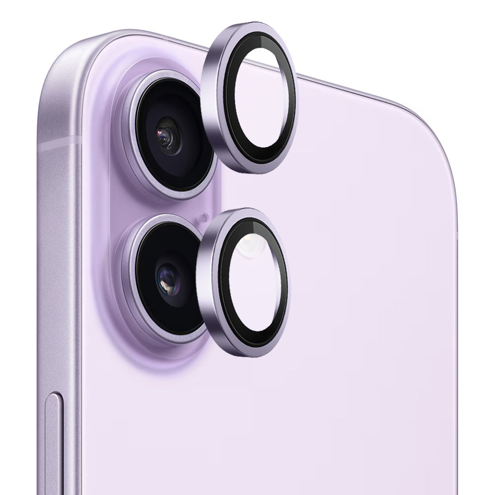 Védőfólia Blueo Metal Frame az Apple iPhone 17 hátsó kamerájához, Edzett üveg, Lila