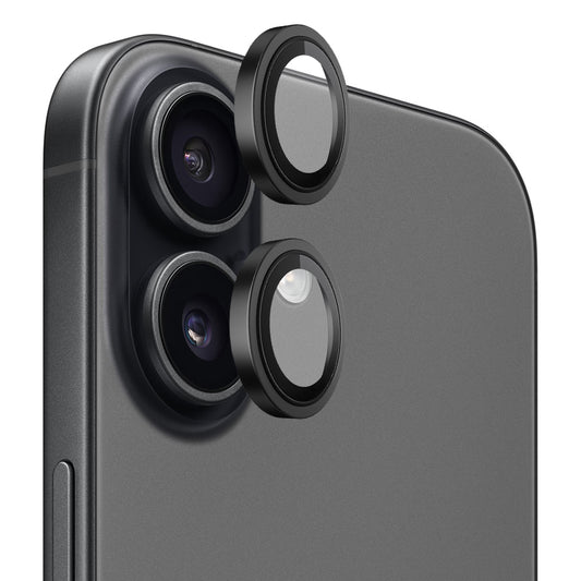 Blueo Metal Frame hátsó kamera védőfólia Apple iPhone 17-hez, Edzett üveg, Fekete