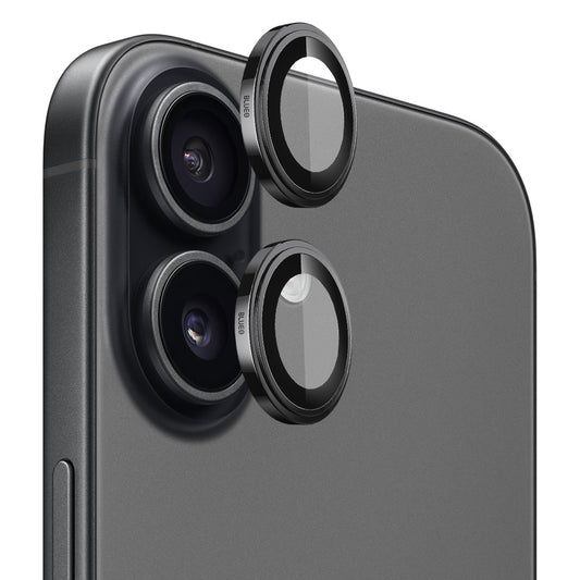 Blueo Sapphire Crystal hátsó kamera védőfólia Apple iPhone 17-hez, Edzett üveg, Fekete