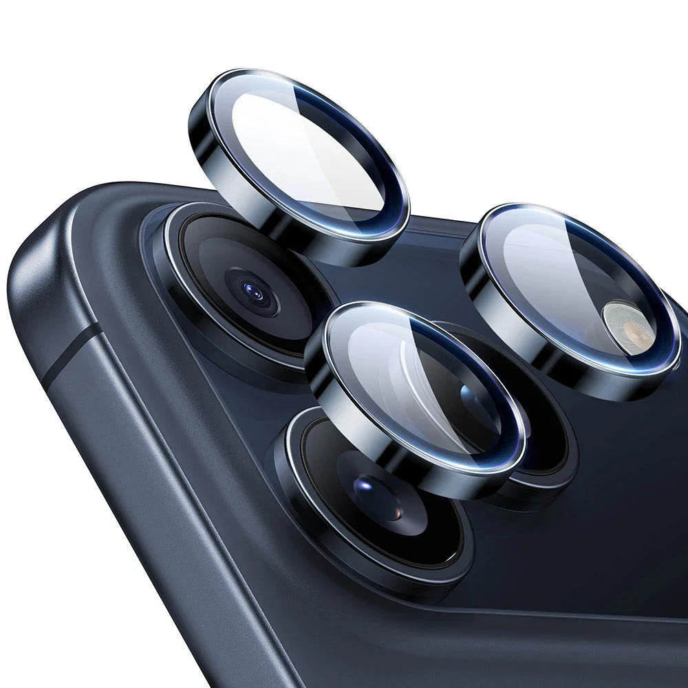 Hátsó kamera védőfólia ESR Armorite Apple iPhone 17 Pro Max / 17 Pro / 16 Pro Max / 16 Pro készülékekhez, Edzett üveg, Kék