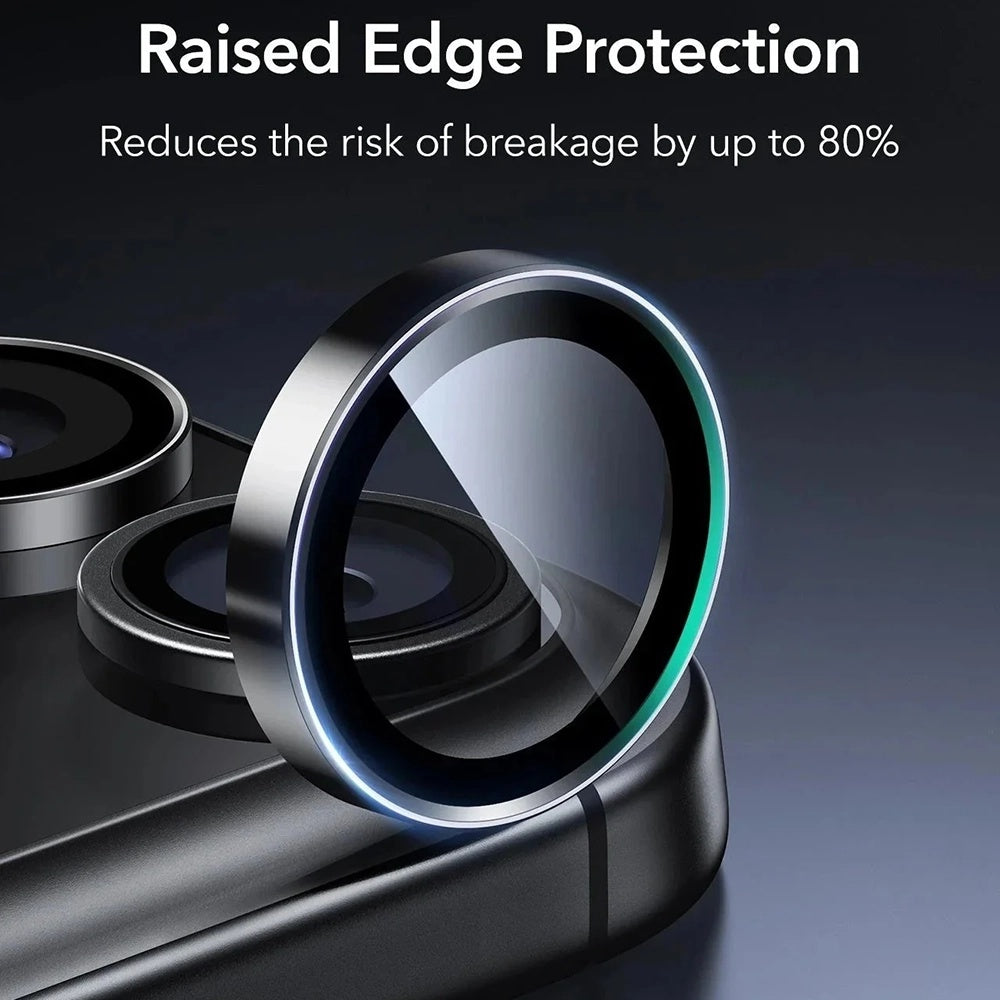 ESR Armorite hátsó kamera védőfólia Apple iPhone 17 Pro Max-hoz, Edzett üveg, 2 darabos készlet, Fekete