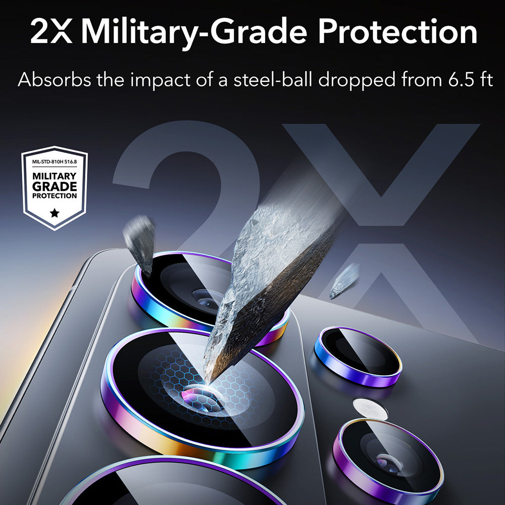 ESR Armorite hátsó kamera védőfólia Samsung Galaxy S26 Ultra S948-hoz, Edzett üveg, Többszínű