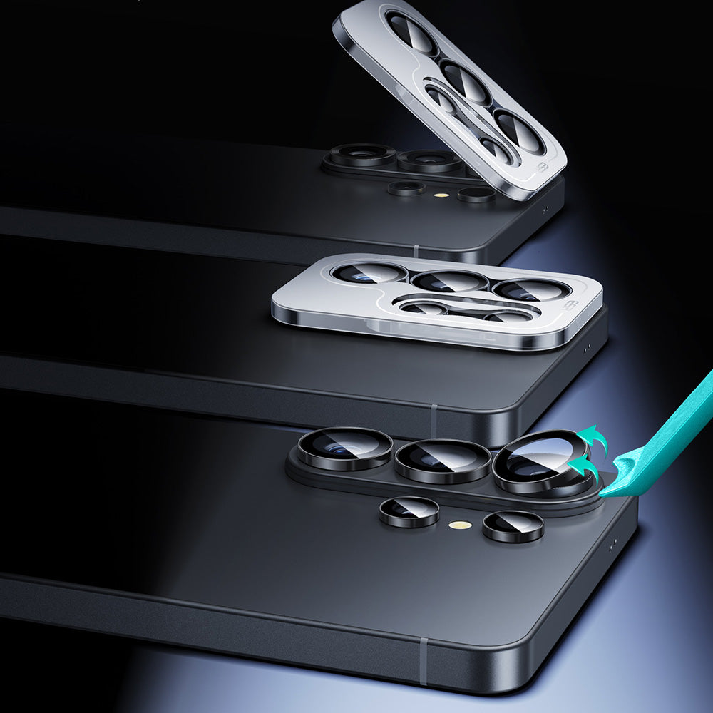 ESR Armorite hátsó kamera védőfólia Samsung Galaxy S26 Ultra S948-hoz, Edzett üveg, Fekete