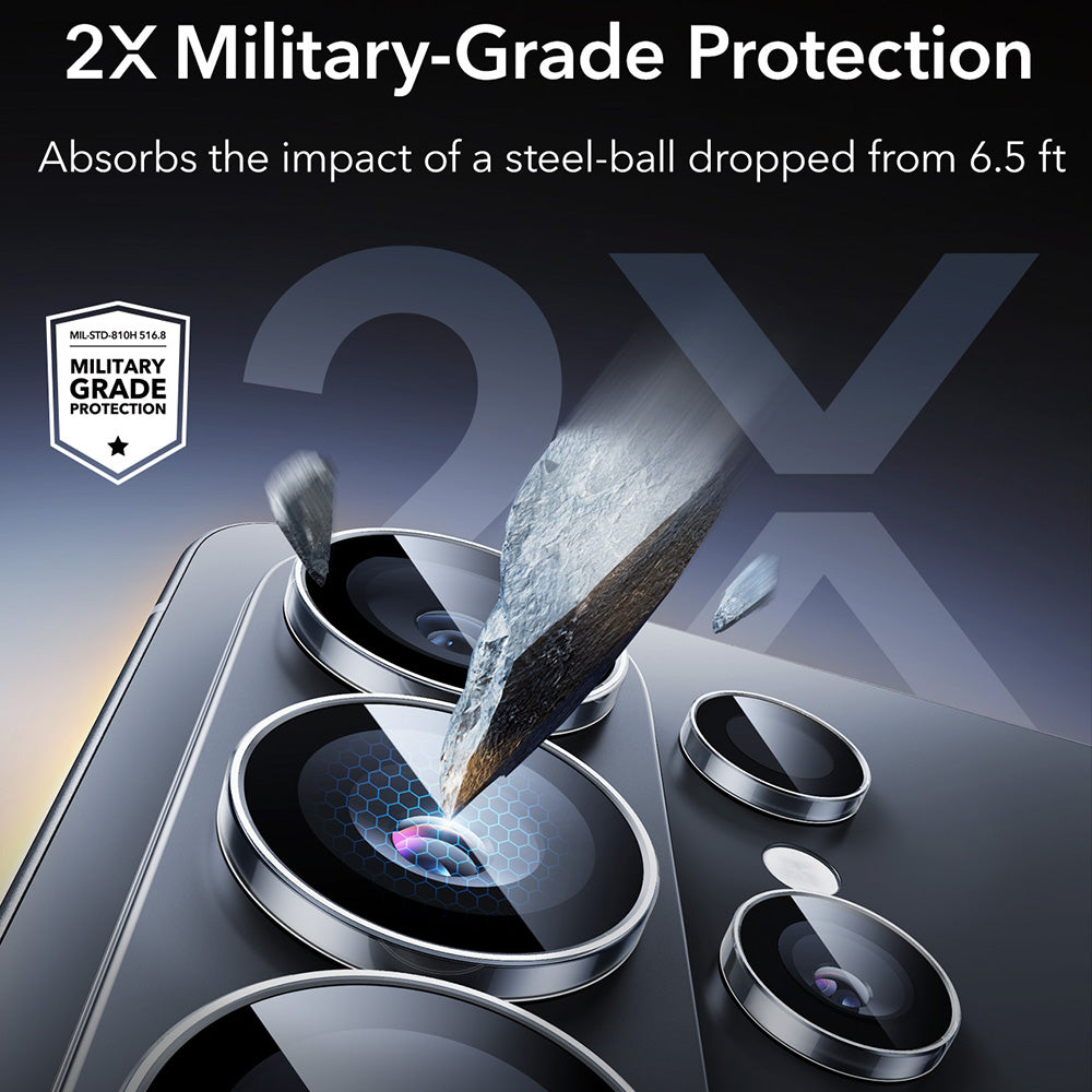 Hátsó kamera védőfólia ESR Armorite Samsung Galaxy S26 Ultra S948-hoz, Edzett üveg, Átlátszó