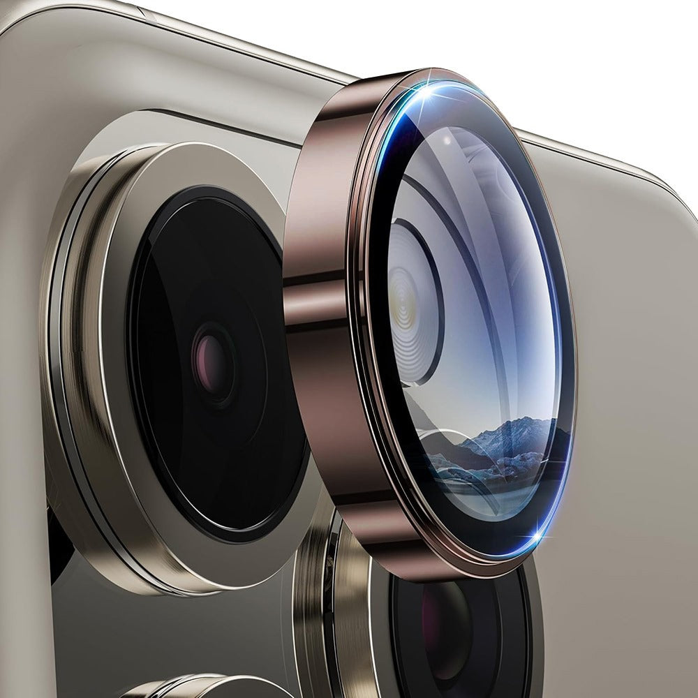 Lito S+ hátlapi kamera védőfólia Apple iPhone 16 Pro Max / 16 Pro készülékhez, edzett üveg, bronz