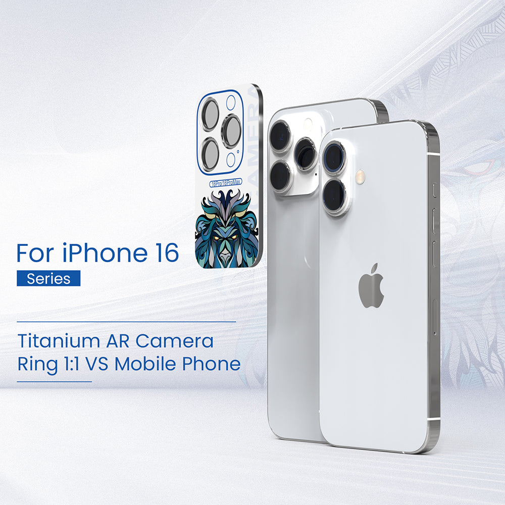 Lito S+ hátlapi kamera védőfólia Apple iPhone 16 Pro Max / 16 Pro készülékhez, edzett üveg, fémes szürke