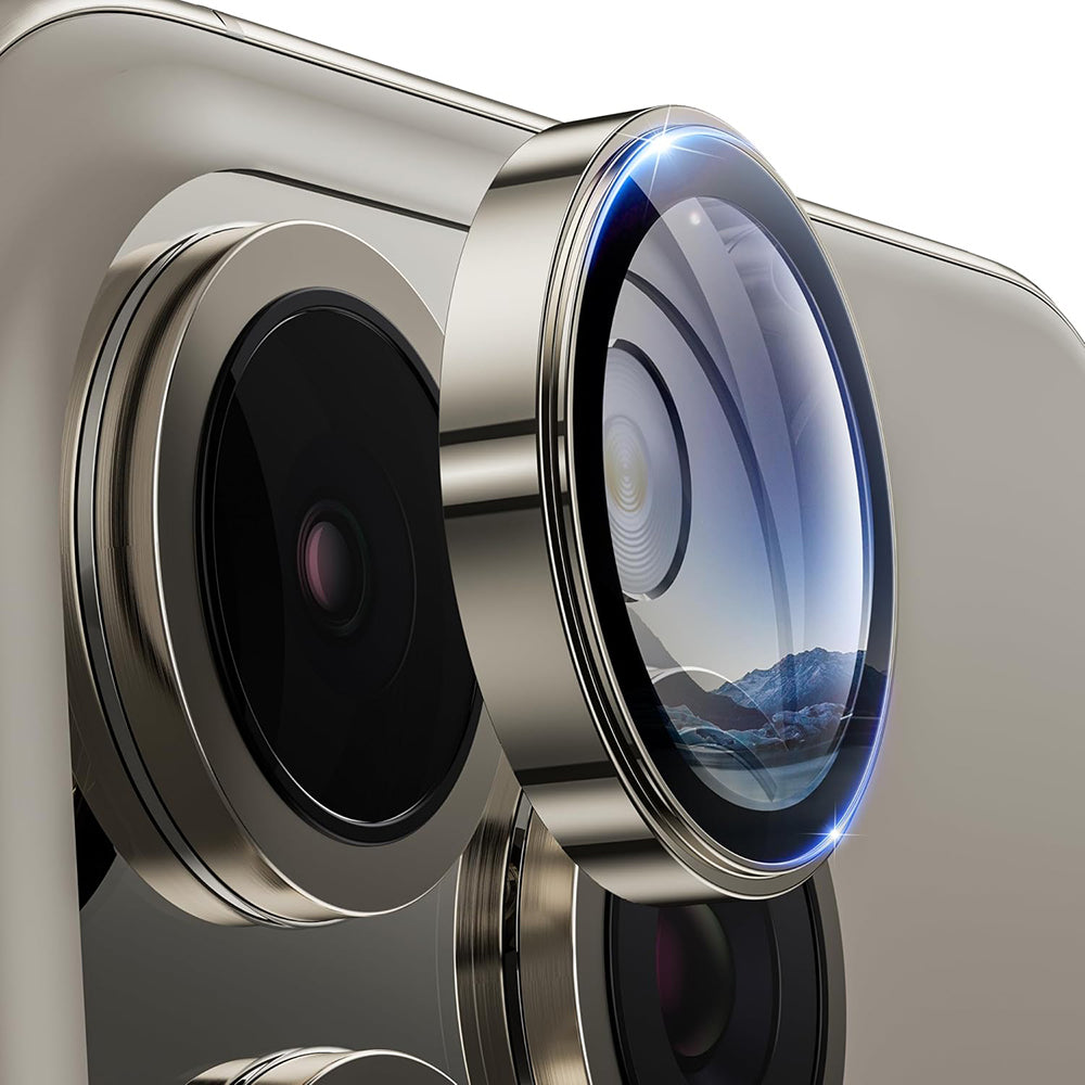 Lito S+ hátlapi kamera védőfólia Apple iPhone 16 Pro Max / 16 Pro készülékhez, edzett üveg, fémes szürke