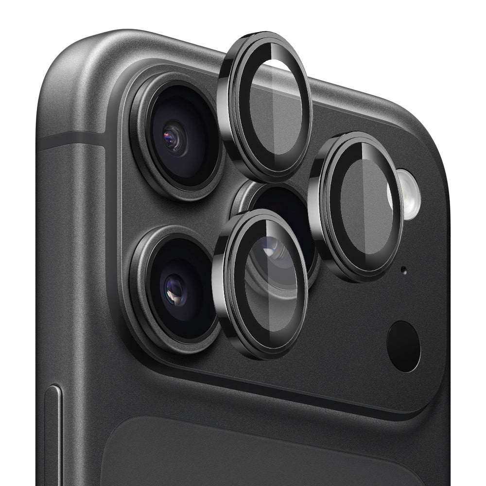 Lito S+ hátlapi kamera védőfólia Apple iPhone 18 Pro / 18 Pro Max készülékhez, edzett üveg, fekete