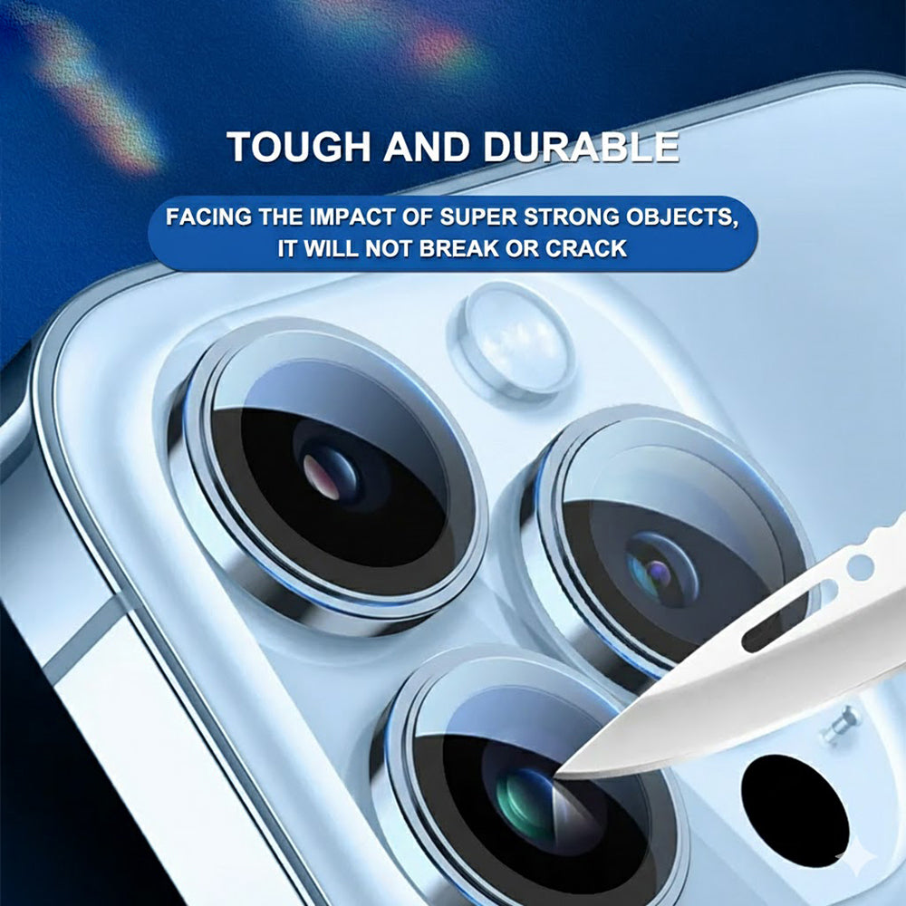 Lito S+ hátlapi kamera védőfólia Apple iPhone 18 Pro / 18 Pro Max készülékhez, edzett üveg, bordó