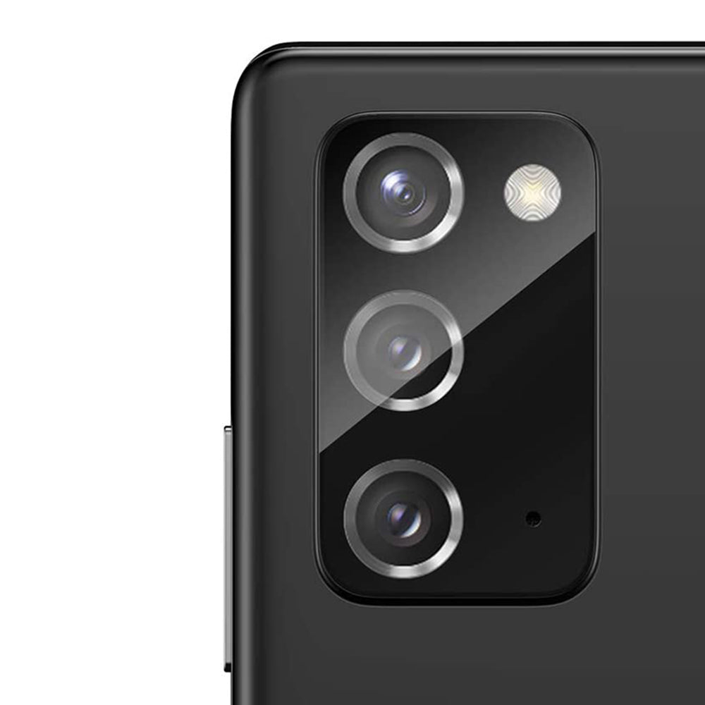 Lito S+ hátsó kamera védőfólia Samsung Galaxy Note 20 5G N981 / Note 20 N980 készülékhez, Edzett üveg, Fekete