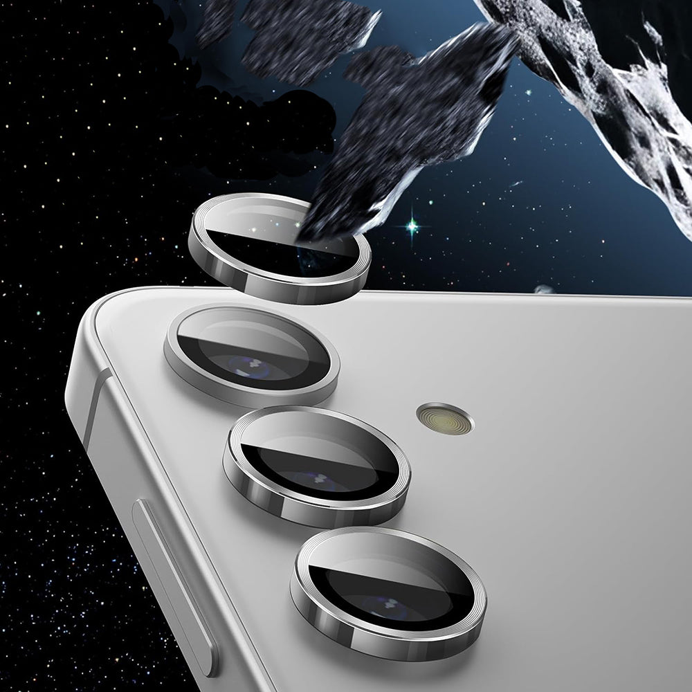 Lito S+ hátlapi kamera védőfólia Samsung Galaxy S25+ S936-hoz, edzett üveg, ezüst