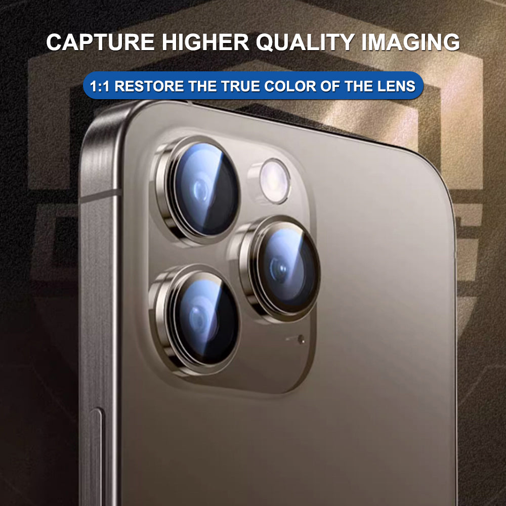 Védőfólia Lito Titanium AR hátsó kamera számára Apple iPhone 17-hez, Edzett üveg, Kék