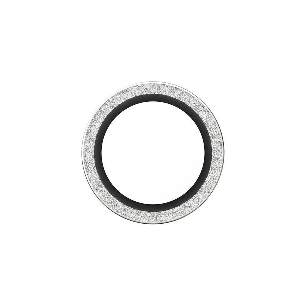 Védőfólia PanzerGlass Hoops Glitter az Apple iPhone 17 Air hátsó kamerájához, Edzett üveg, Ezüst színű